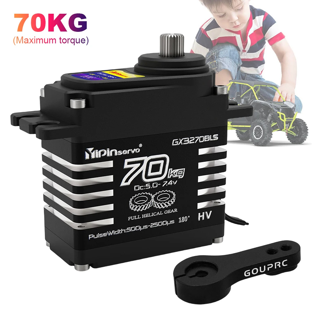 Servo Metal Gear - 1/2PCS 70KG Large Torque Brushless Motor