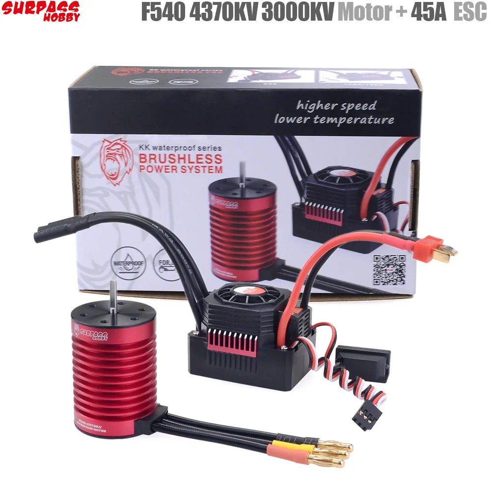 Rc Hobby Motor - SURPASS HOBBY KK Waterproof Combo F540