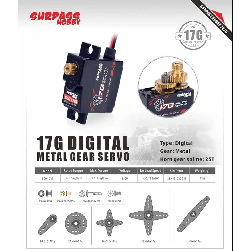 SURPASS Hobby S0017M 17g High  - Hobby Quality Rc Cars recension och pris