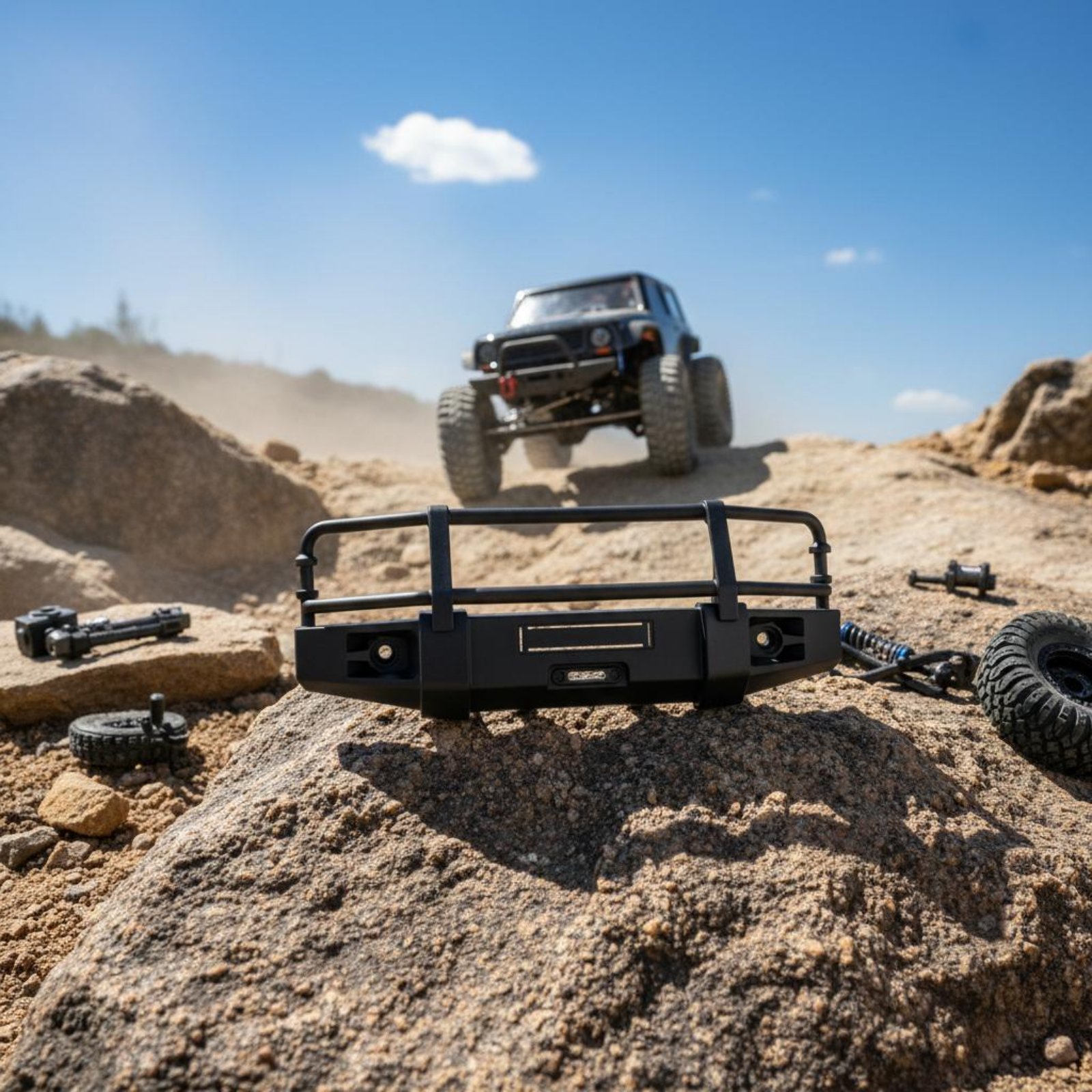 RC Crawler Front Bumper Shock  - Rc Hobby Motor recension och pris
