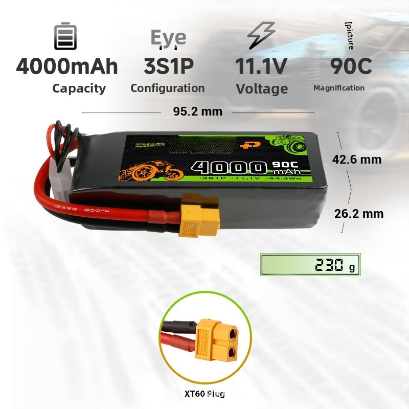 High-Quality New 90C 4000mAh 3 - Hobby Quality Rc Cars recension och pris