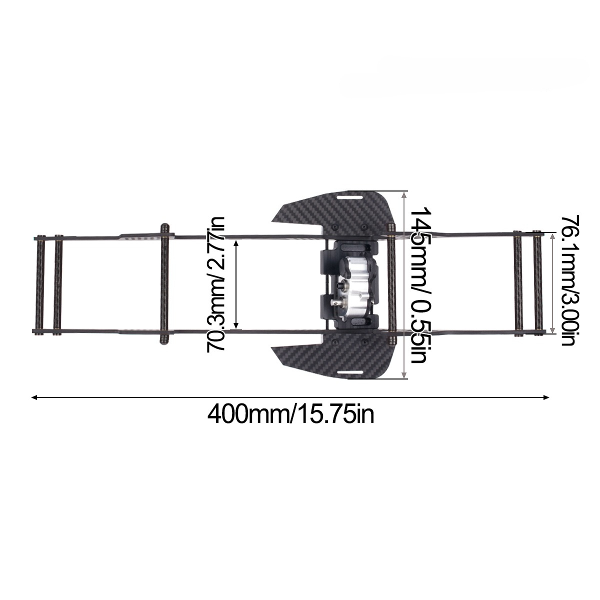 LCG Chassis Kit for 1/10 RC Cr - Rc Hobby Kit recension och pris